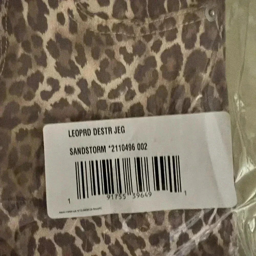 GIRLS CHILDRENS PLACE LEOPARD PRINT DISTRESSED JEGGINGS NWT SZ 5 - Picture 4 of 12